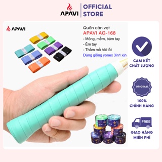 Quấn cán vợt cầu lông Apavi AG-168 nhiều màu, loại mỏng bám tay