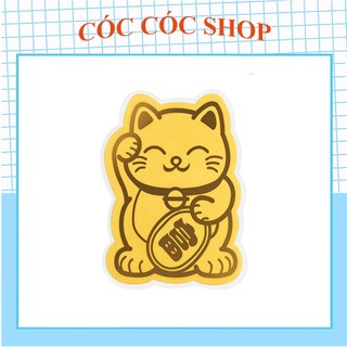 Linh phù mèo thần tài - Miếng dán điện thoại cầu may mắn, cầu tài lộc