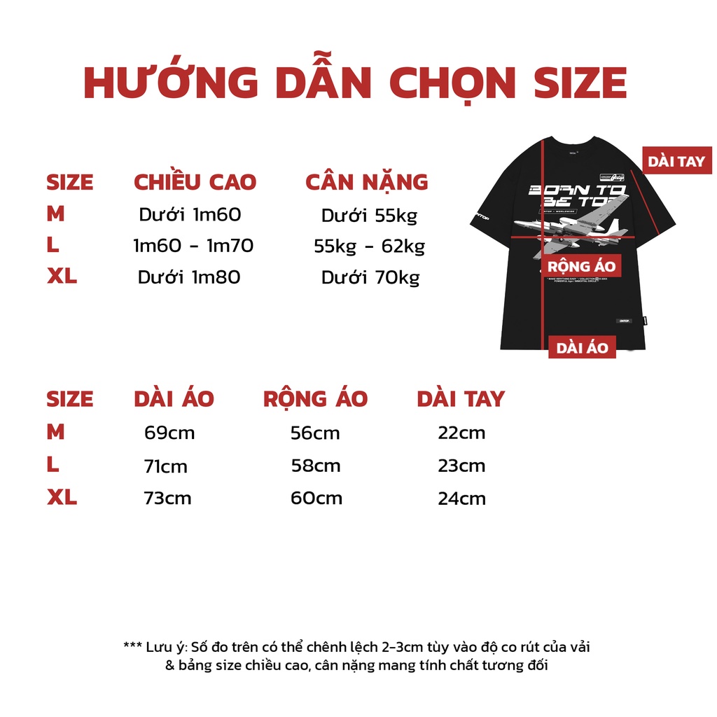 Áo thun nam nữ form rộng tay lỡ màu đen ONTOP - Fly Tee O19-T5