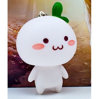 Móc khóa mầm cây - củ cải cute