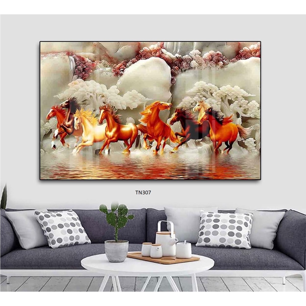 Tranh Tráng Gương Mã Đáo Thành Công  Treo Tường/Trang Trí Phòng Khách/ Phòng Làm Việc - Simplehouse