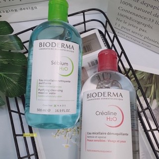 Nước tẩy trang lành tính, sạch sâu cho da khô, da nhờn mụn Bioderma 500ml