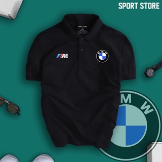 [BMW] Áo Polo Hãng Xe BMW Nam Nữ, Form Slimfit, Vải Thun Co Giãn Thoáng Mát, Không Xù Lông