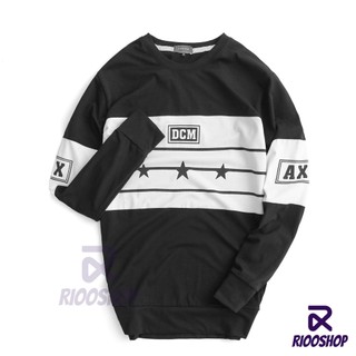 [XẢ KHO] Áo thun tay dài hàn quốc DCM cao cấp RKL008 - áo phông nam dài tay đẹp