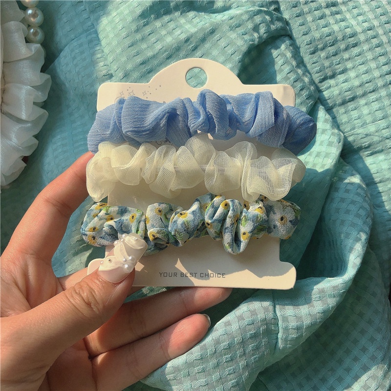 Bộ 3 Dây Cột Tóc Màu Sắc Thời Trang Dành Cho Nữ