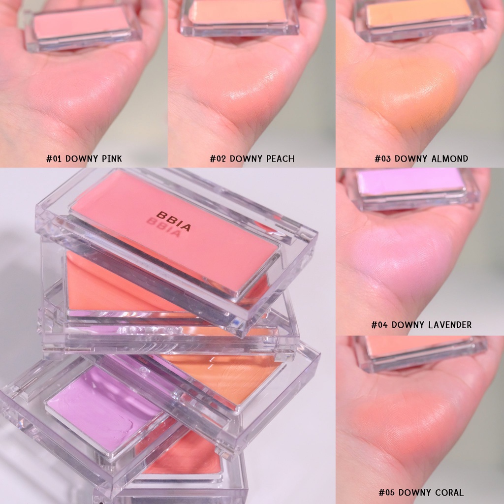 Má hồng kem Bbia Downy Cheek