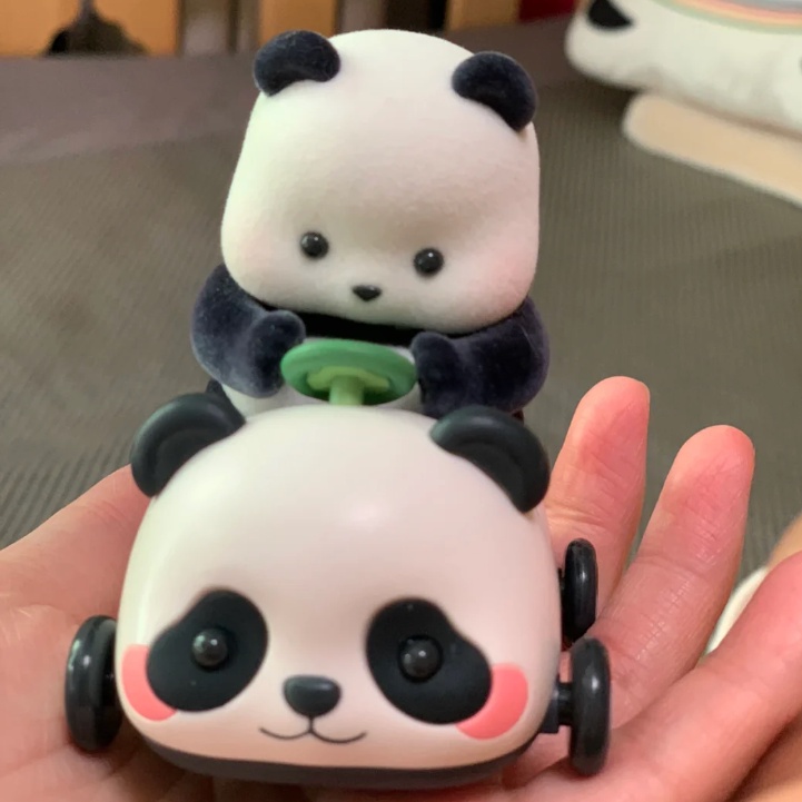 Mô Hình Gấu Trúc Cuộn Tròn Trang Trí Nhà Trẻ