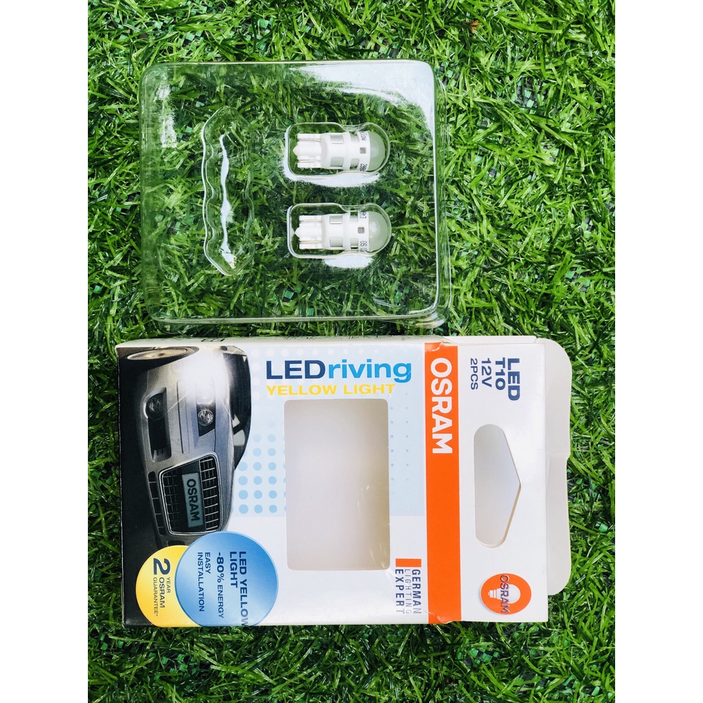 ĐÈN LED Demi Trần Ô TÔ - XE MÁY- OSRAM - CHÂN T10 ánh sáng vàng