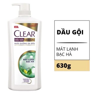 Dầu gội sạch gàu Clear mát lạnh bạc hà 631ml