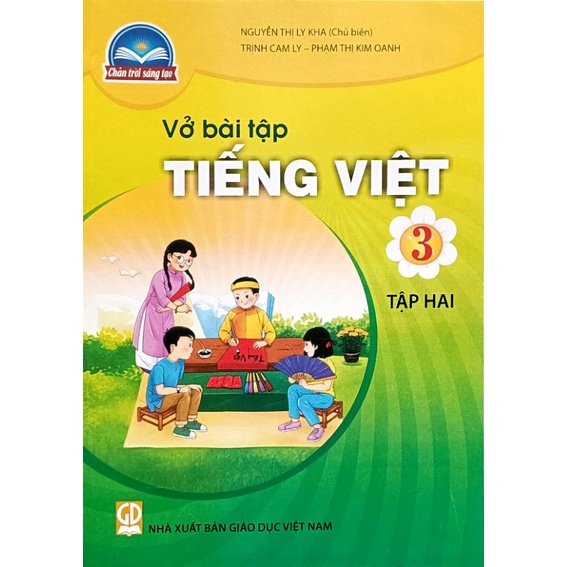 Vở bài tập Tiếng Việt lớp 3 Tập 2 và bìa bao