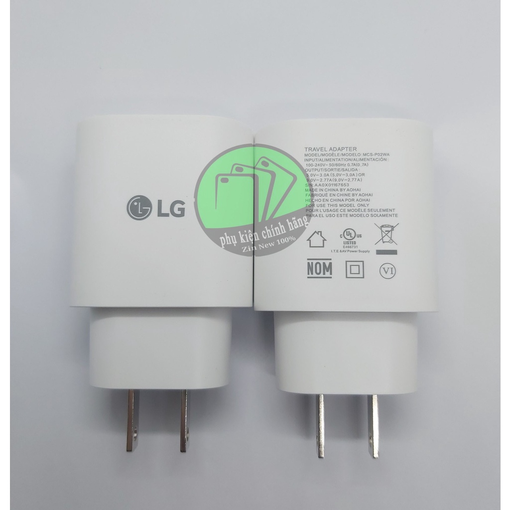 CỦ SẠC LG 25W SIÊU NHANH - SIÊU CHÍNH HÃNG - BH 12 THÁNG