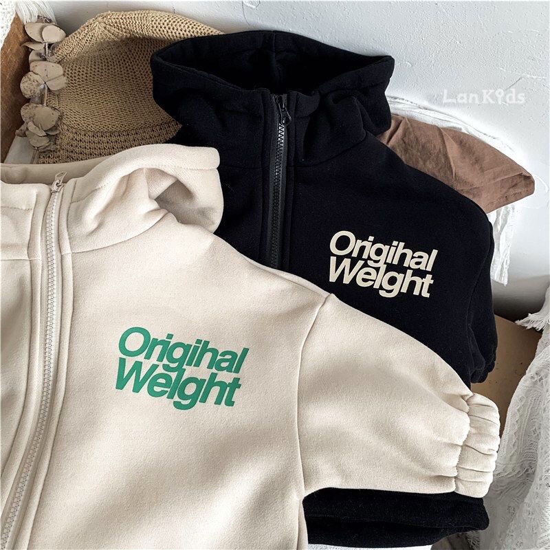 Áo Hoodie Dài Tay Original Cho Bé Trai Và Bé Gái Chất Liệu Nỉ Lót Bông Dày Dặn Ấm Áp Thởi Trang Trẻ Em Anh Store