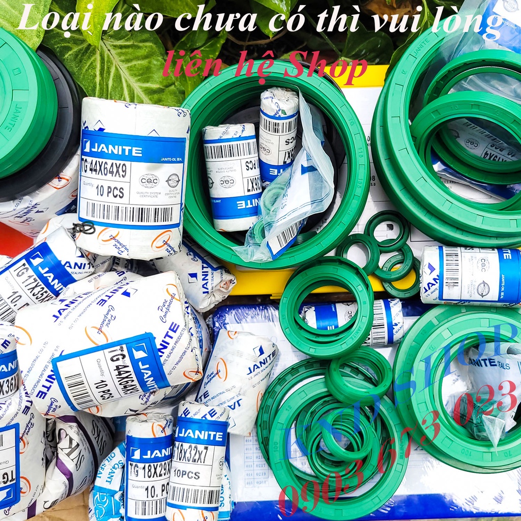 Phớt chặn dầu trục 15mm hiệu Janite TG 15*24*5 | TG 15*28*5 |TG 15*25*7 |TG 16*26*7 cho máy phát điện | KND Shops
