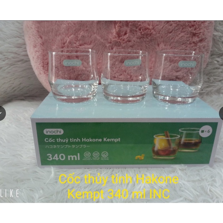 Bộ 06 cốc thủy tinh Hakone kempt 340ml INOCHI