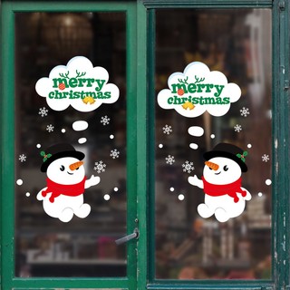 Decal dán cửa kính trang trí noel