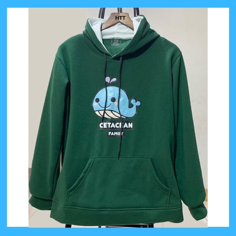 Áo Hoodie Nỉ Nam Nữ From Rộng Unisex, Áo Dài Tay Có Túi Hoạ Tiết In Hình Cá Heo , Vịt Cute