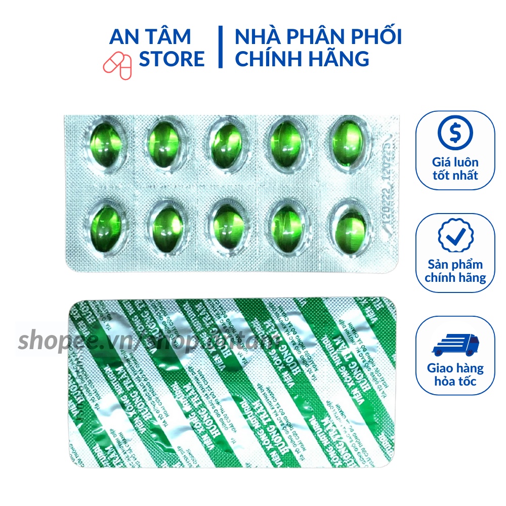 Viên xông hương tràm tía tô Hộp 20 viên