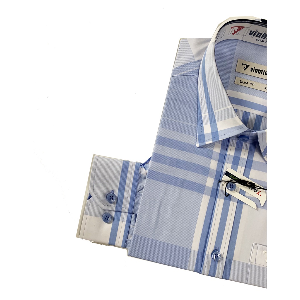 Áo Sơ Mi DàI Tay Bamboo Dáng SlimFit Vĩnh Tiến G644