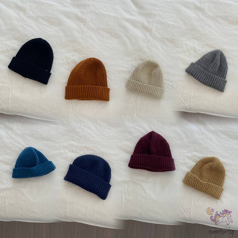 Mũ beanie Màu Sắc Ấm Áp Phong Cách Hàn Quốc Cho Bé