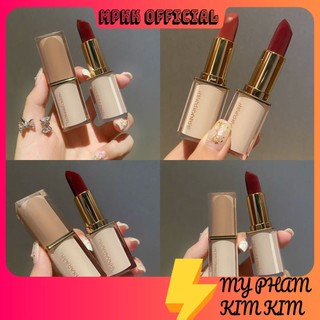 Son thỏi màu Gold Herorange lâu trôi lên màu nhanh dưỡng ẩm không khô môi tone đỏ nâu đất