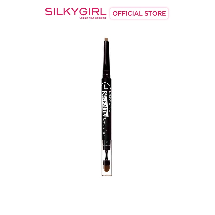 Chì mày hai đầu lâu trôi SILKYGIRL 24hr Flat Tip Brow Liner 0.15g