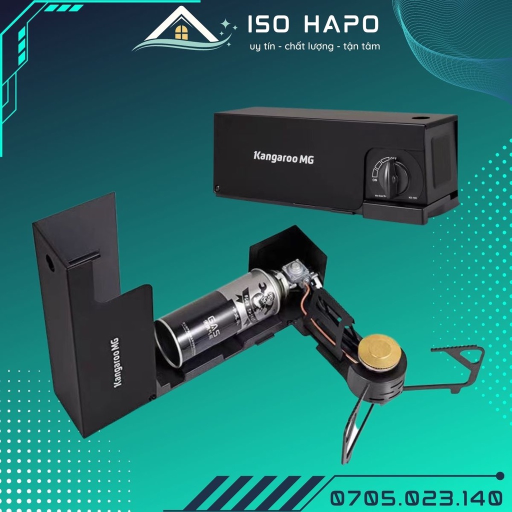 Bếp Ga Mini Du Lịch Siêu Nhỏ Công Tắc Đánh Lửa Dễ Dàng, Bếp Gas Gấp Gọn An Toàn Tiện Lợi Mang Đi Dã Ngoại