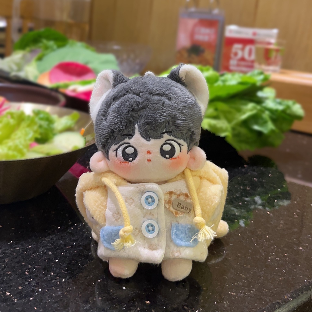 Bộ đồ áo khoác Thỏ kì diệu cho bé doll 10cm