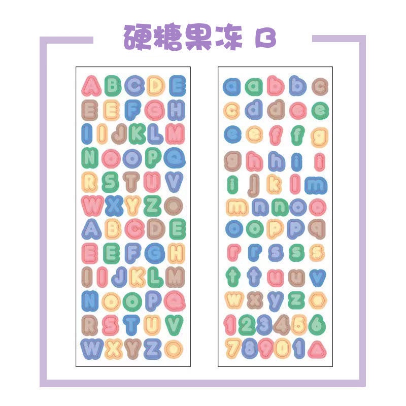 Miếng Dán Nút Bàn Phím Máy Tính / Laptop Họa Tiết Hoạt Hình Màu Trắng Đen Chống Thấm Nước