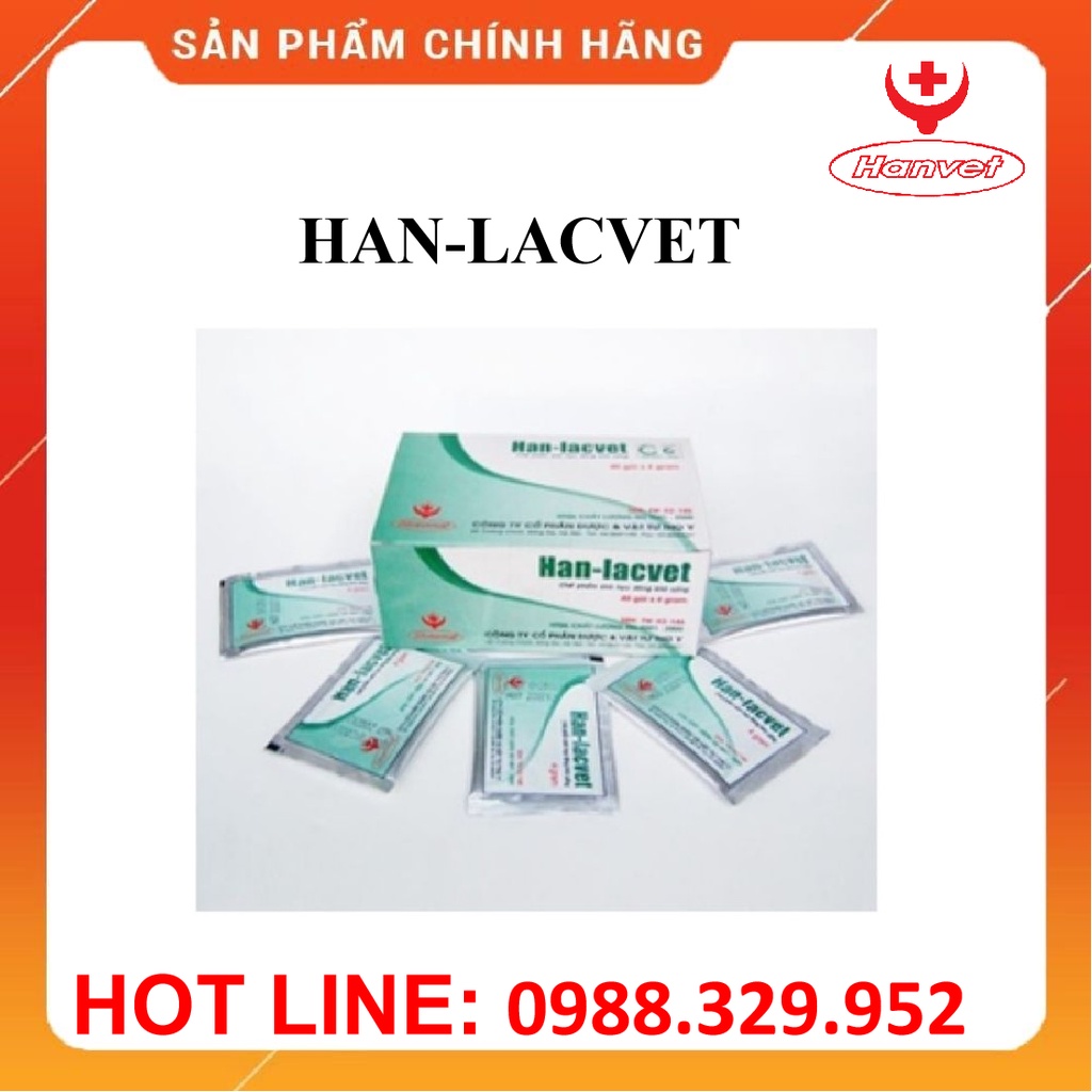 Men tiêu hóa HAN-LACVET (4gam), Chế phẩm sinh học dùng cho gia súc, gia cầm