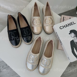 Giày Slipon đế cao su viền cói thời trang