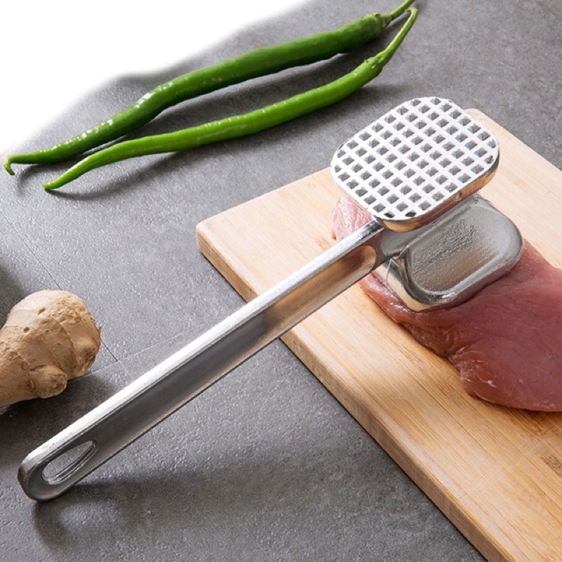 Búa Dần, Đập Thịt Đập Tỏi Gừng 2 Đầu - Dụng Cụ Làm Mềm Thịt Không Gỉ Bền Đẹp