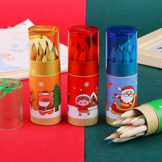 Hộp bút chì màu 12 màu có sẵn gọt bút chì