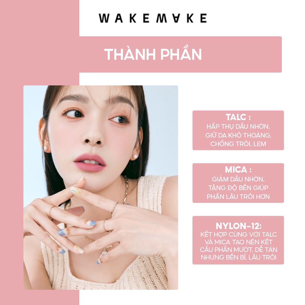 Phấn má hồng Wakemake Mix Blurring Volume Blush 9.5g