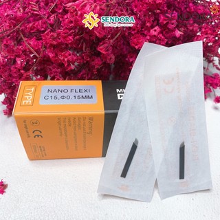 Lưỡi khắc chân mày Flexi dạng xéo C15 - 0.15mm siêu mảnh