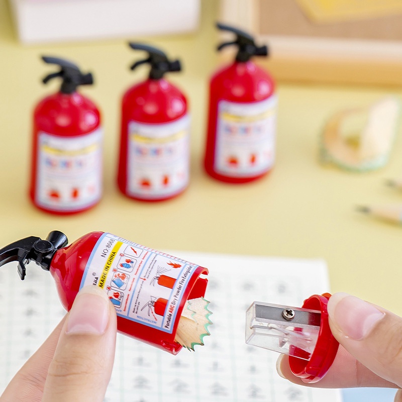 Gọt bút chì tạo hình bình chữa cháy sáng tạo cho học sinh tiểu học - ảnh sản phẩm 1