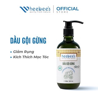 Dầu Gội Gừng Heebee Kích Thích Mọc Tóc, Giảm Gãy Rụng, Hương Hoa Trà Trắng
