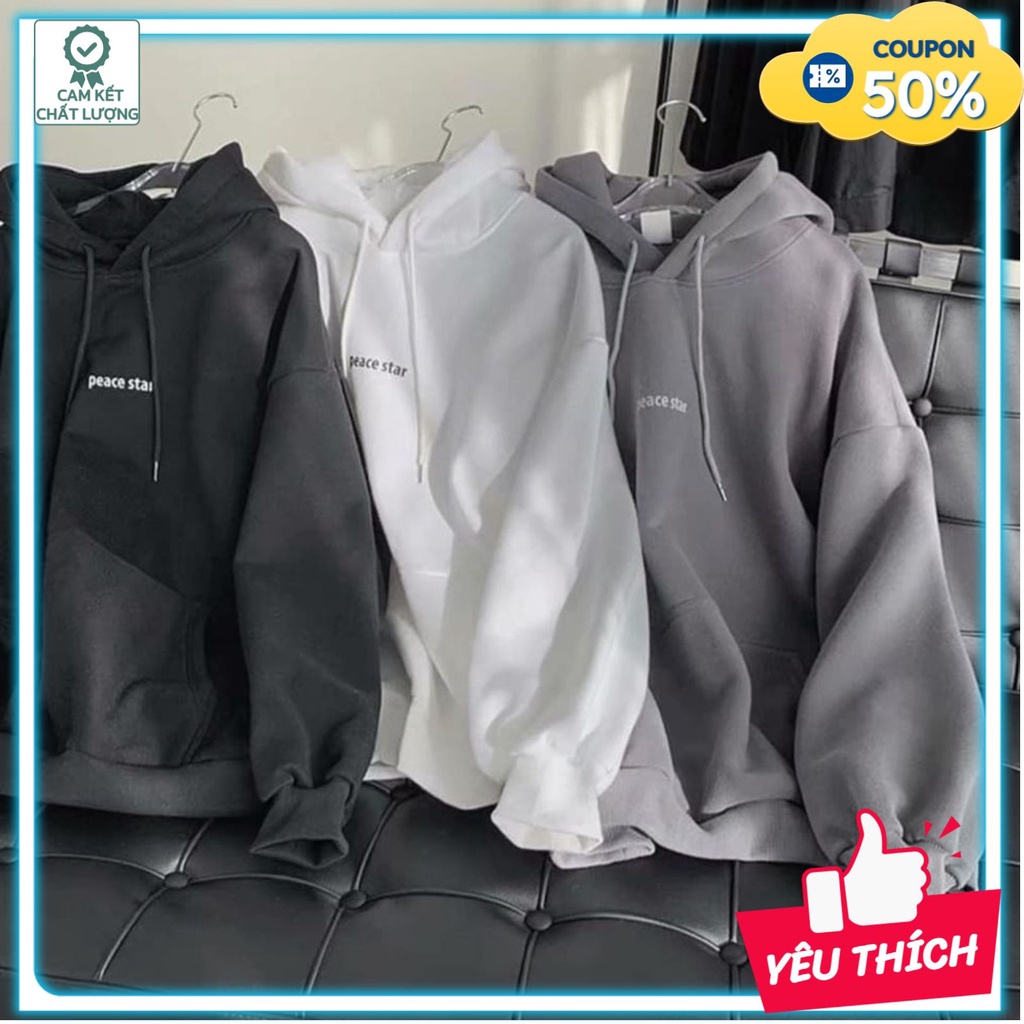 Áo hoodie nam nữ Peace Blackamshopz,Áo khoác sweater nỉ dáng rộng chất đẹp