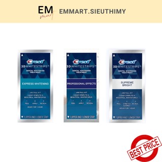 Miếng dán trắng răng Crest 3D White Professional 1 Hour Supreme