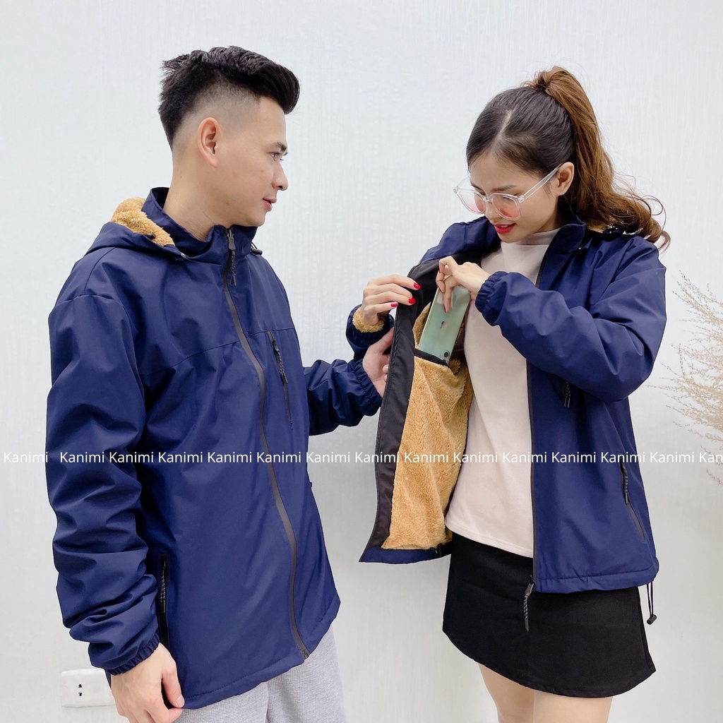 Áo phao khoác gió nam nữ cao cấp 2 lớp lót lưới, lót lông có mũ form rộng khóa chống nước siêu nhẹ hàng VNXK đẹp