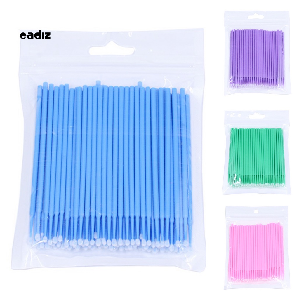 Hộp 200 Tăm Bông Cotton Nhẹ Dùng Một Lần Cho Trang Điểm Lông Mi / Lông Mi