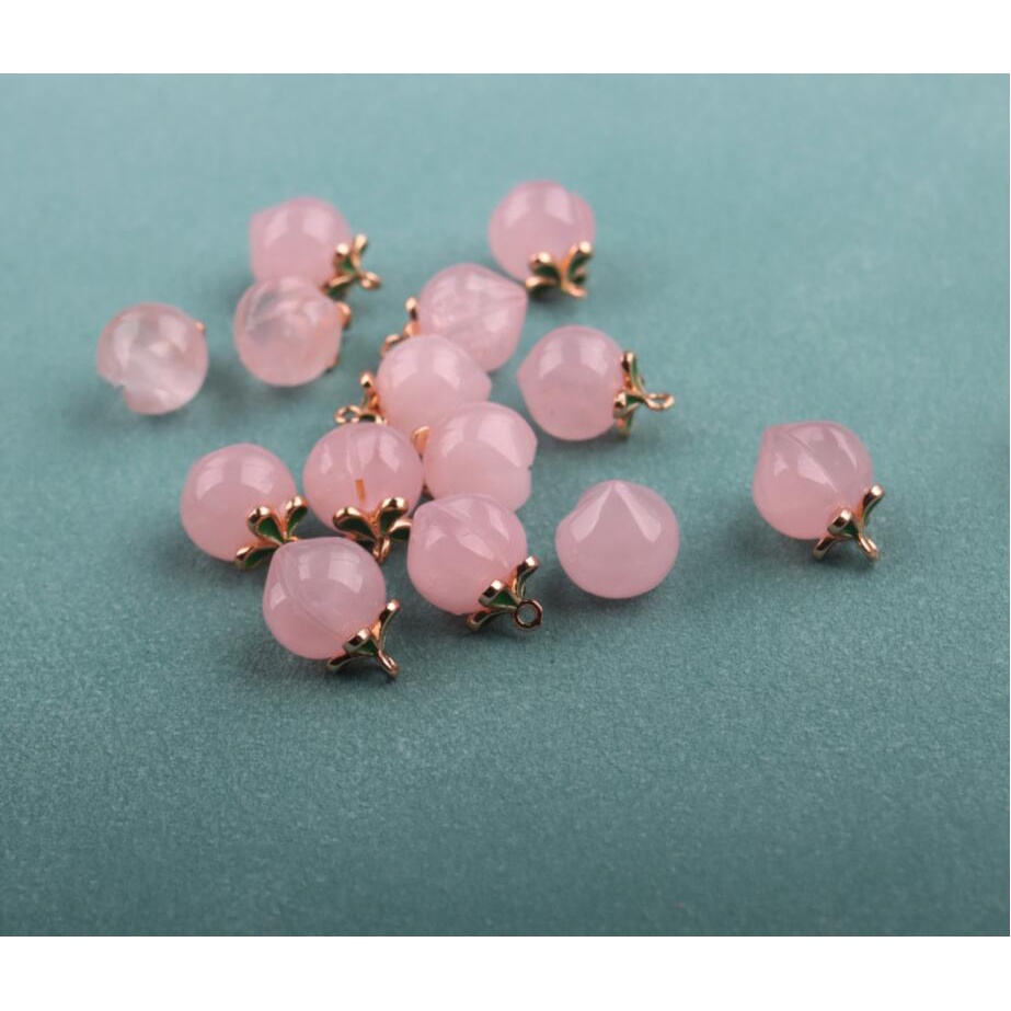 Mặt Dây Chuyền Bằng Đá Fluorite Tự Nhiên Hình Hoa Hồng Thời Trang