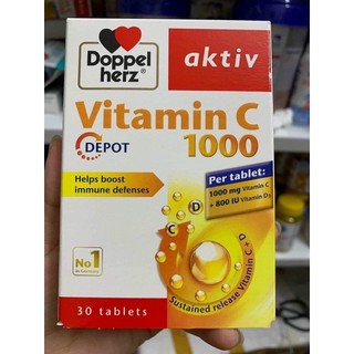 Viên C doppel herz Đức. hộp 30 viên.