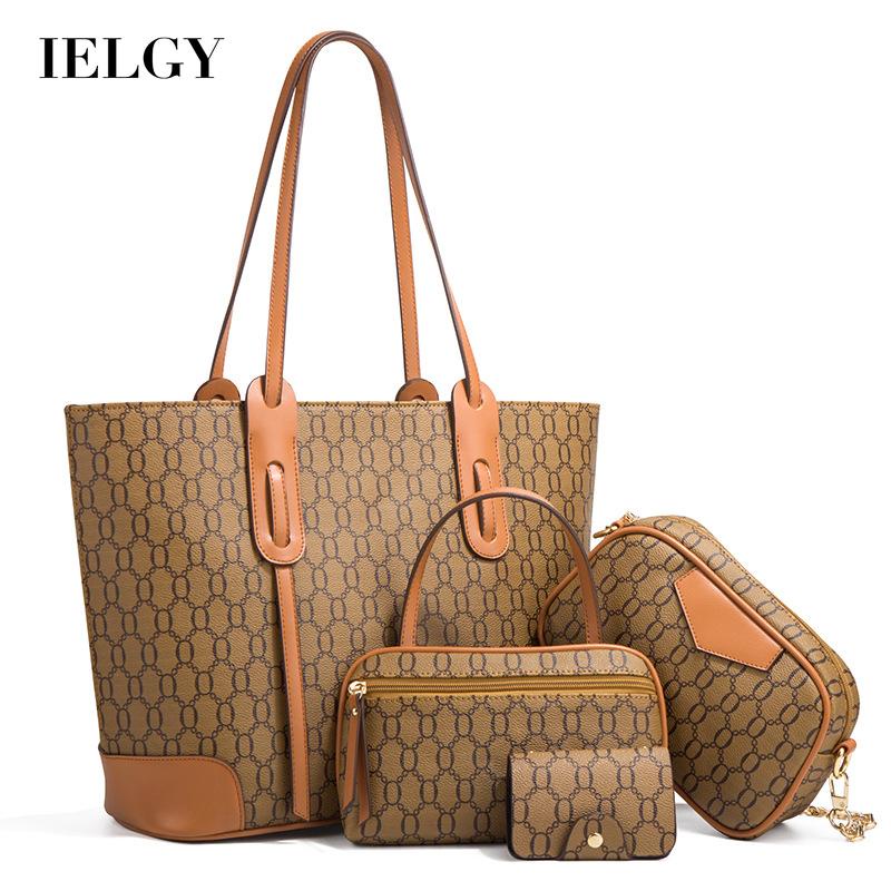 Ielgy Túi Đeo Chéo Vai Sức Chứa Lớn Phong Cách retro Mỹ Cho Nữ