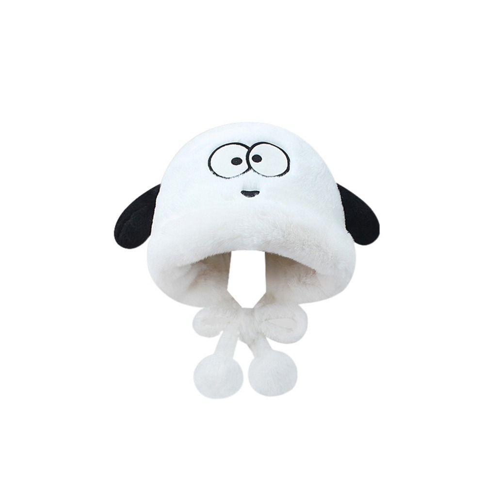 Mũ Trùm Đầu Mềm Mại Dày Dặn Chống Gió In Họa Tiết Hoạt Hình Dành Cho Nam Nữ