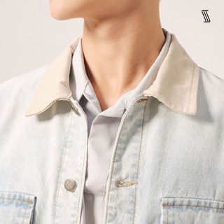 Áo khoác denim SSStutter phối cổ da bò JEANSSS JACKET