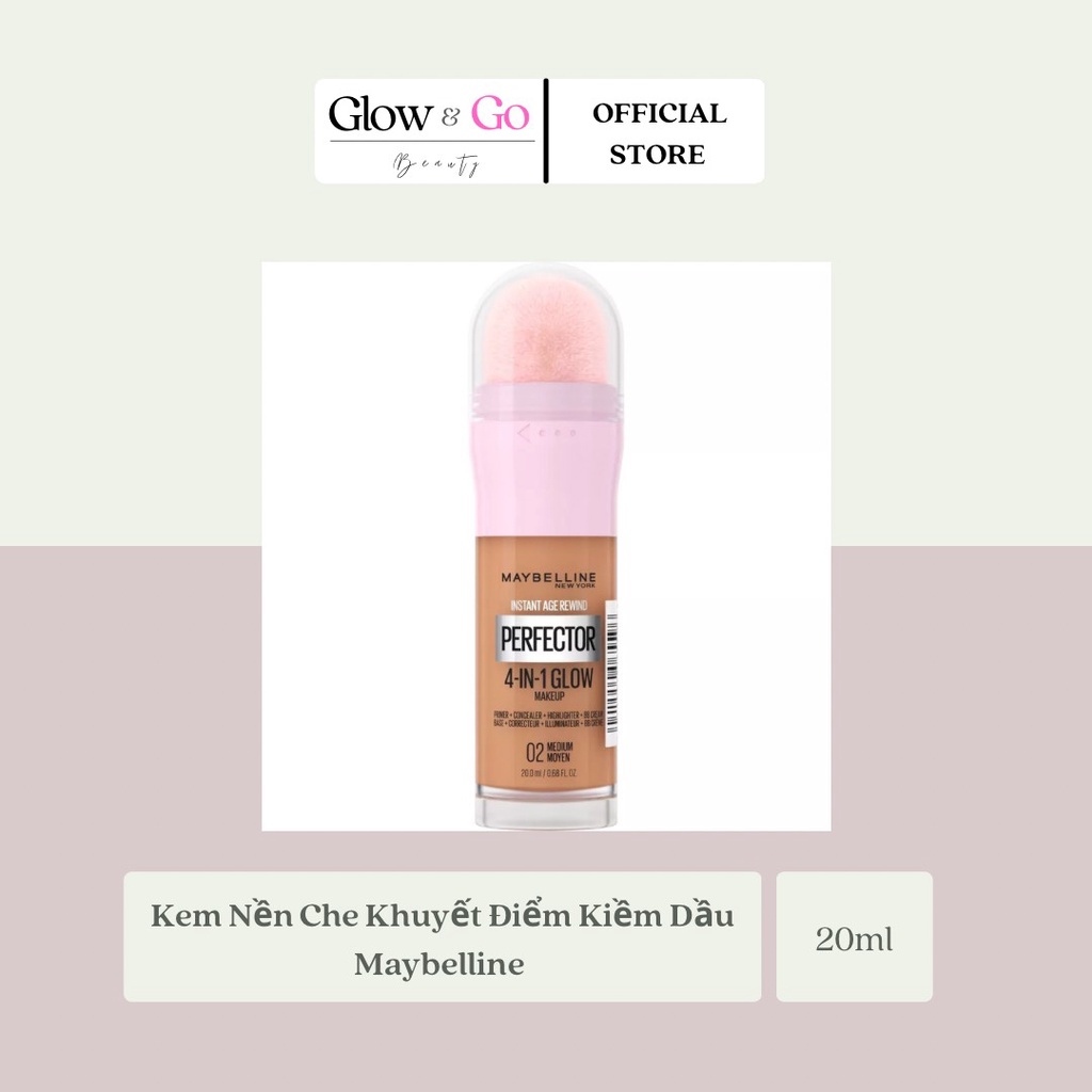 Kem Nền Che Khuyết Điểm Kiềm Dầu Maybelline Instant Age Rewind Perfector 4in1 - 20ml (Product From NewYork)