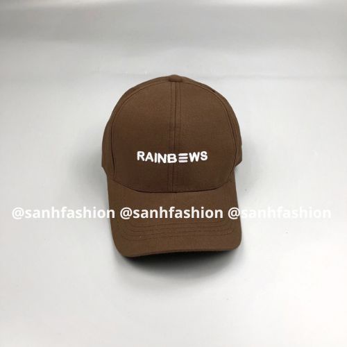Mũ lưỡi trai thêu chữ RAINBOWS Nón kết chất kaki cao cấp thời trang form unisex nam nữ_sanhfashion
