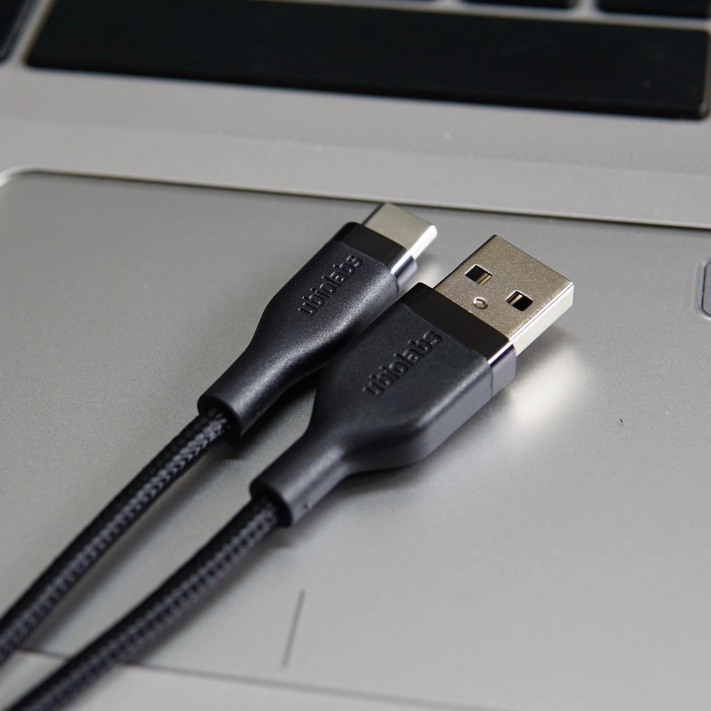 Dây cáp sạc nhanh bọc dù Ubio Labs USB to C dài 1m chính hãng | Bảo hành 6 tháng