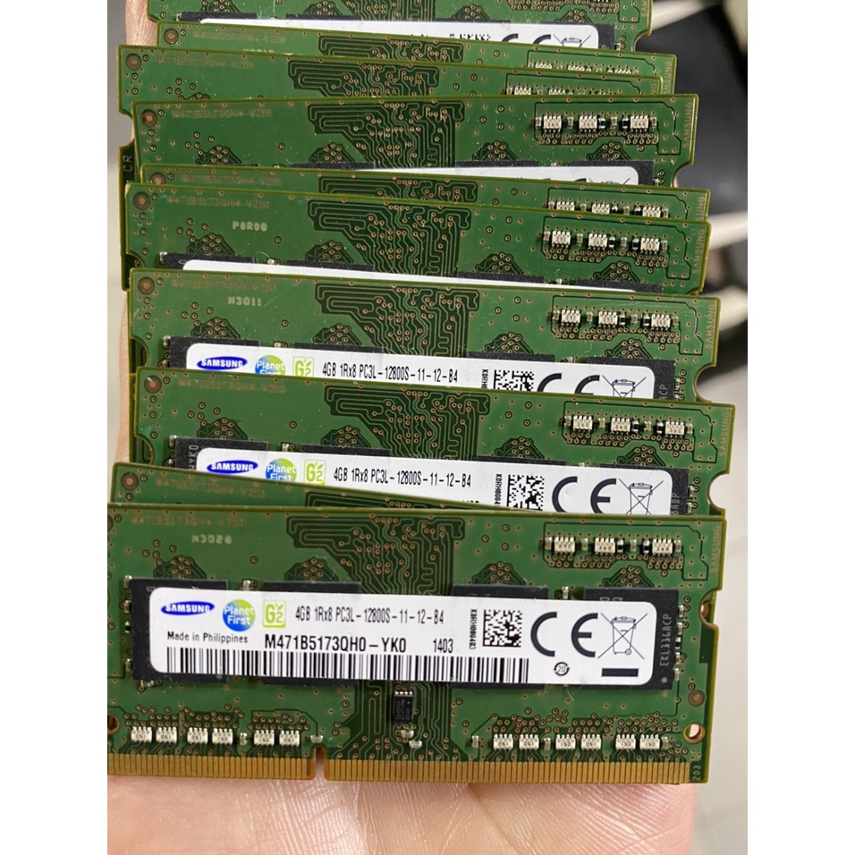 Ram laptop DDR3 DDR3L 8GB 4GB Bus 1600 Samsung / Hynix PC3-12800S