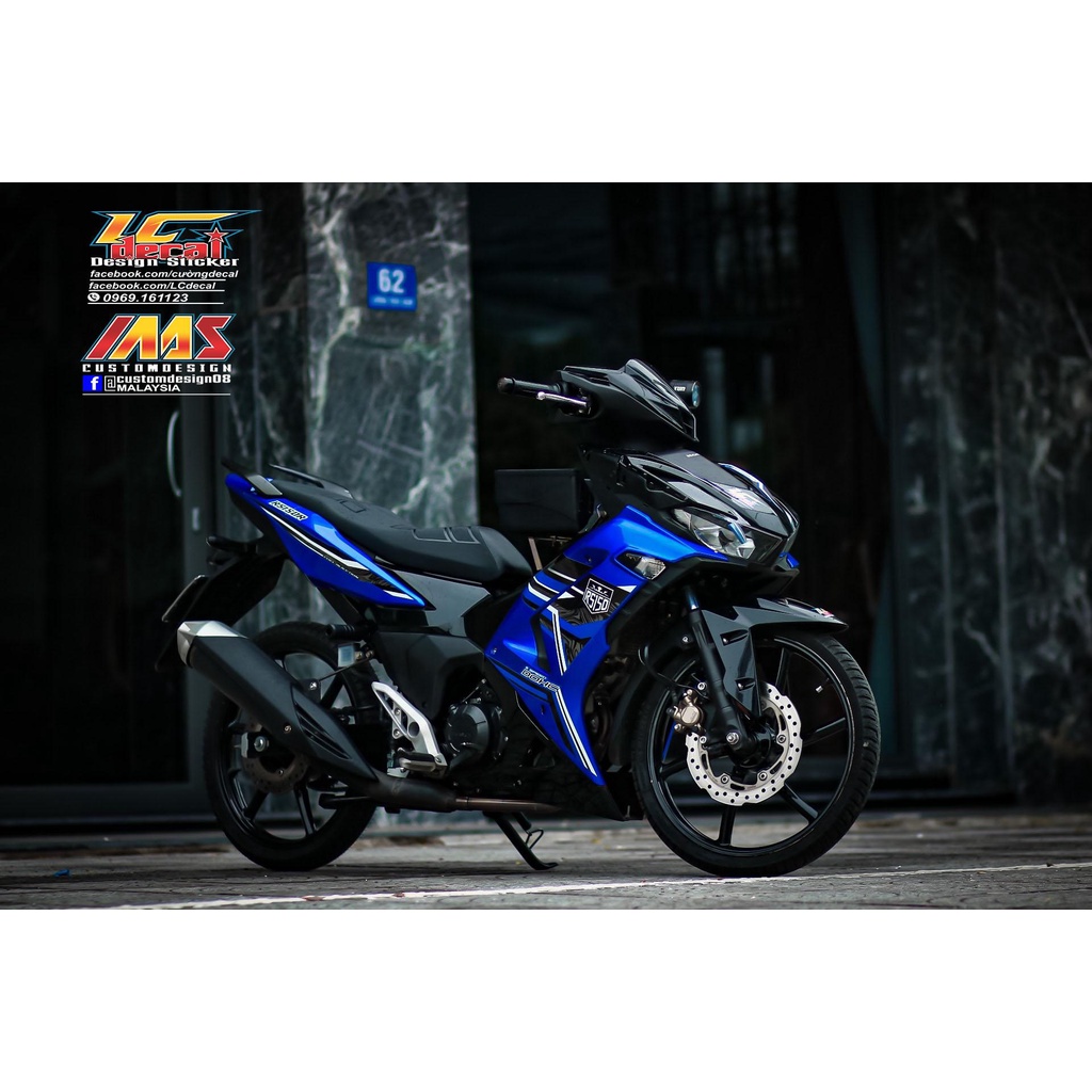 TEM RỜI mẫu 2023 hoa văn lạ mắt cho Winner V3 xanh đen - tem cao cấp không bay màu